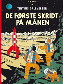 Tintin: De første skridt på Månen - softcover forside